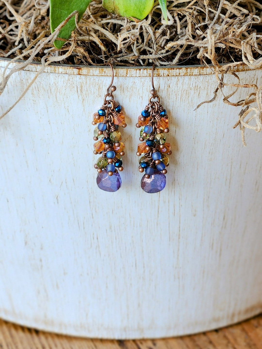 Grape Cluster Earrings