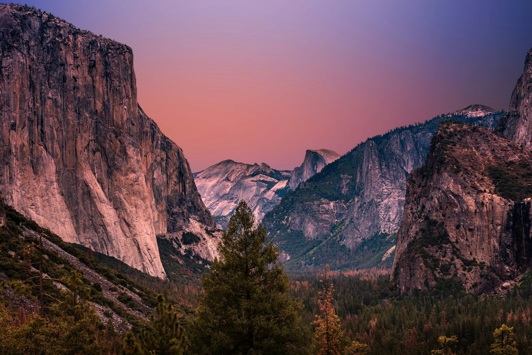 This is a photo of Yosemite Valley in California that inspired the corresponding earrings.   